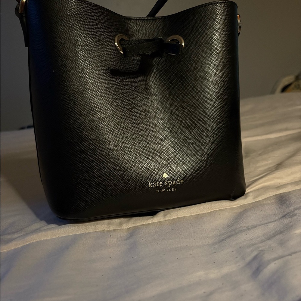 Kate Spade Black Bucket Leather Shoulder Bag